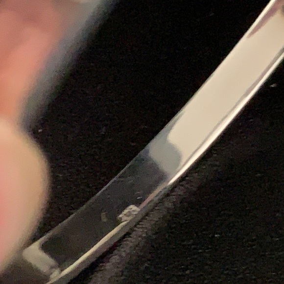 NWOT Etched Silver Bangle Bracelet - Picture 7 of 8